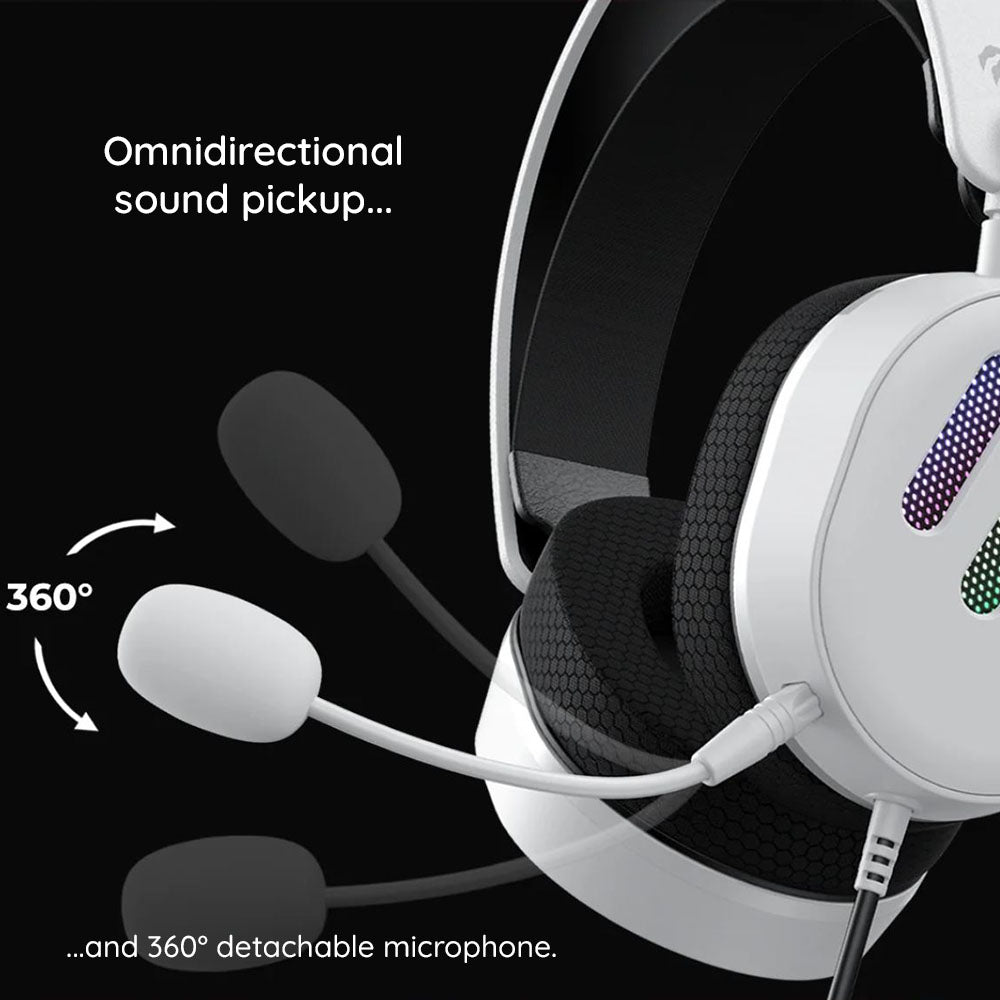 Havit - Gaming Headphones (H2038U) - with Microphone, 50mm Speaker, USB, 2m - Black