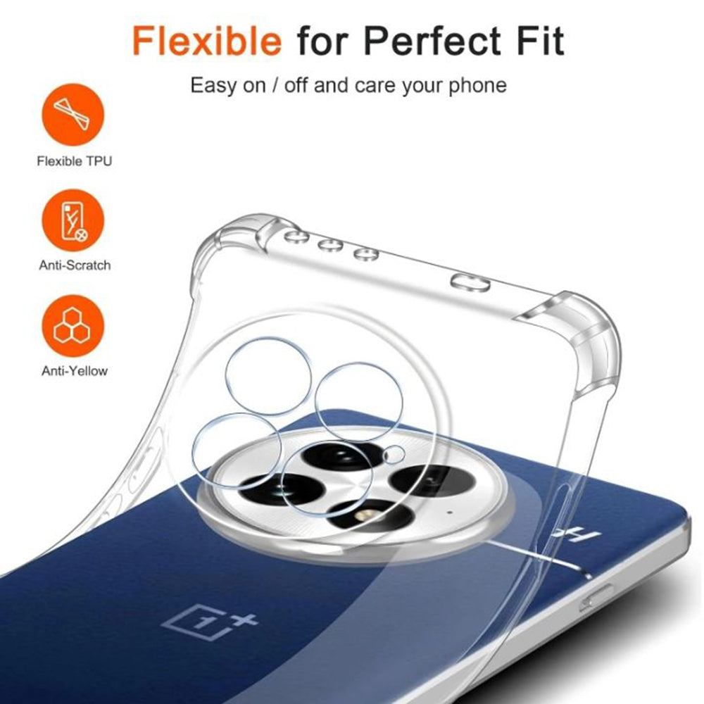 Techsuit - Shockproof Clear Silicone - OnePlus 13R - Clear