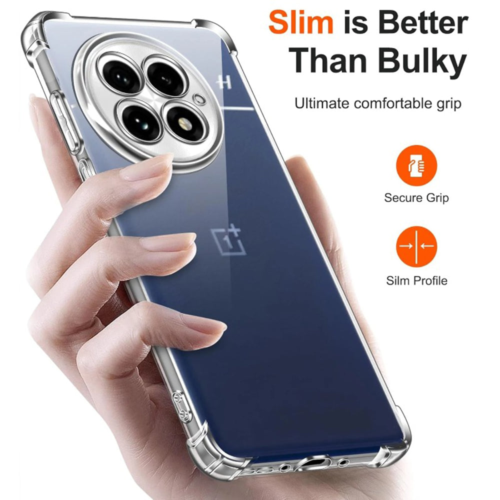 Techsuit - Shockproof Clear Silicone - OnePlus 13R - Clear