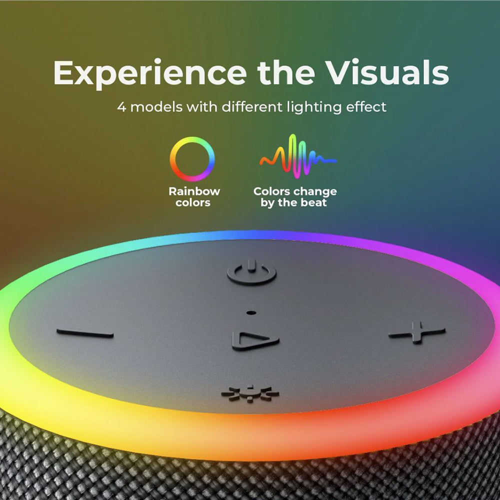 Havit - Wireless Speaker (SK833BT) - Type-C, Bluetooth 5.3, TWS, TF, USB, Hands-Free Calls, RGB Lights, IPX6, 4000mAh - 