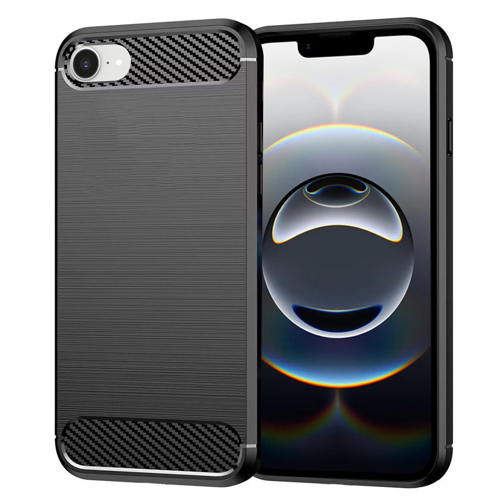 Techsuit - Carbon Silicone - iPhone 16e / iPhone 17e - Black