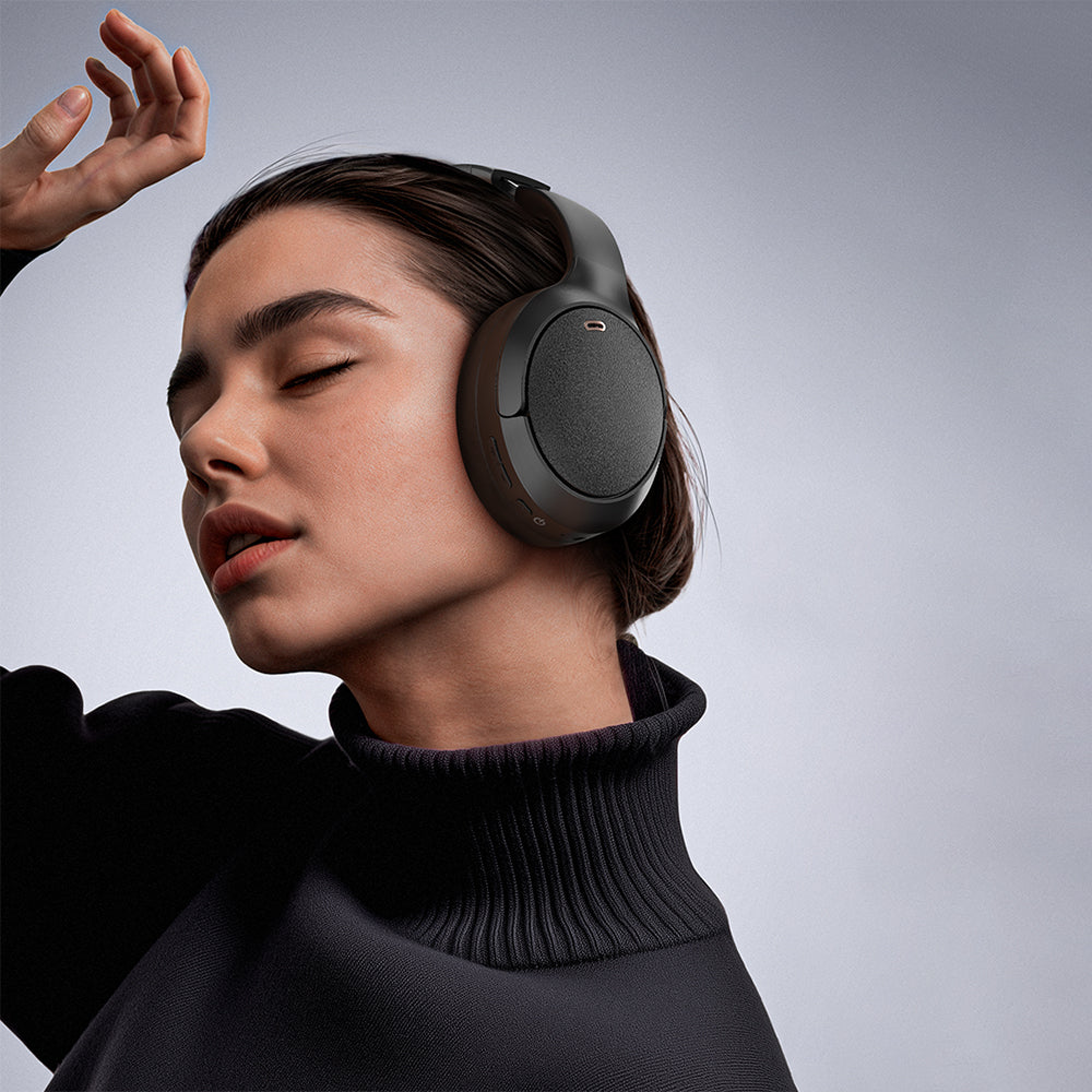 Acefast - Wireless Headset (H6) - Type-C, Bluetooth 5.3, Active Noise Reduction, IPX4, 500mAh, Hi-Fi Sound - Black