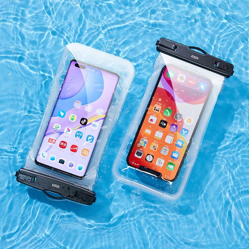 ESR - Waterproof Case - IPX8, for Phone 6.5" - Black