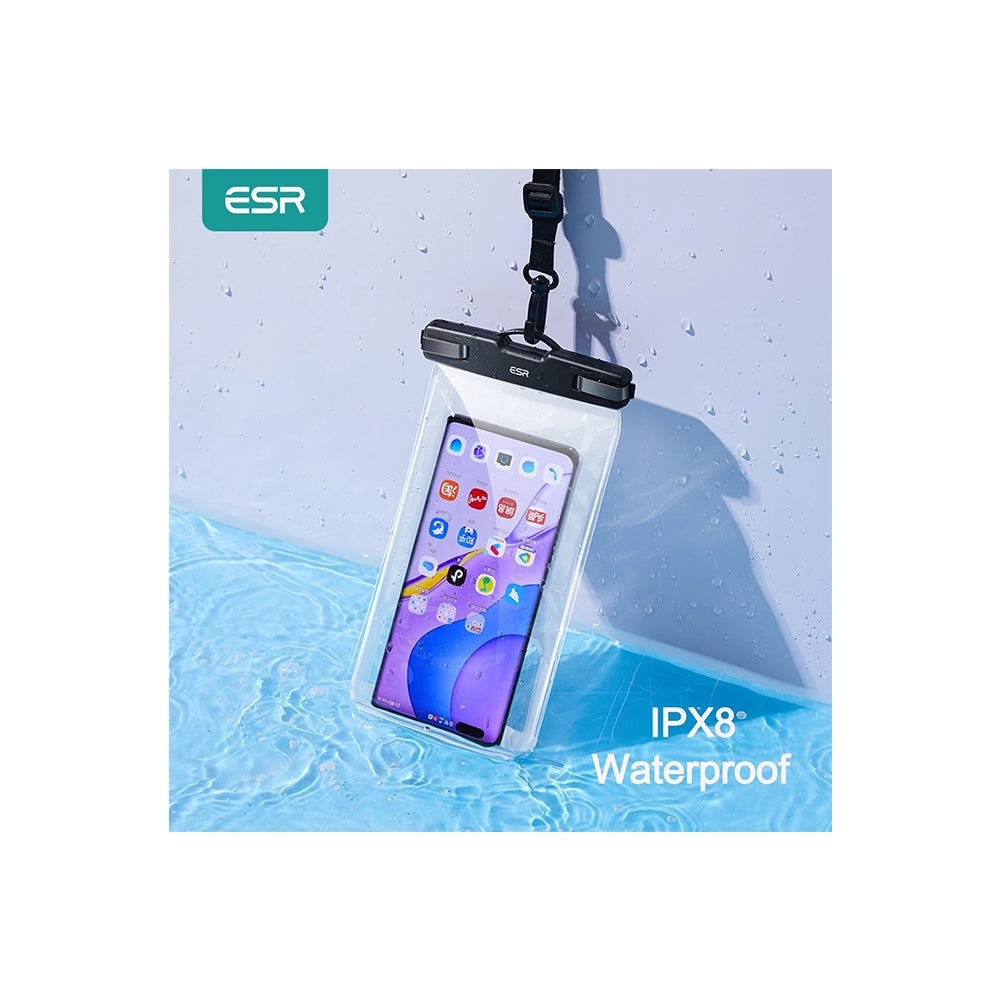 ESR - Waterproof Case - IPX8, for Phone 6.5" - Black