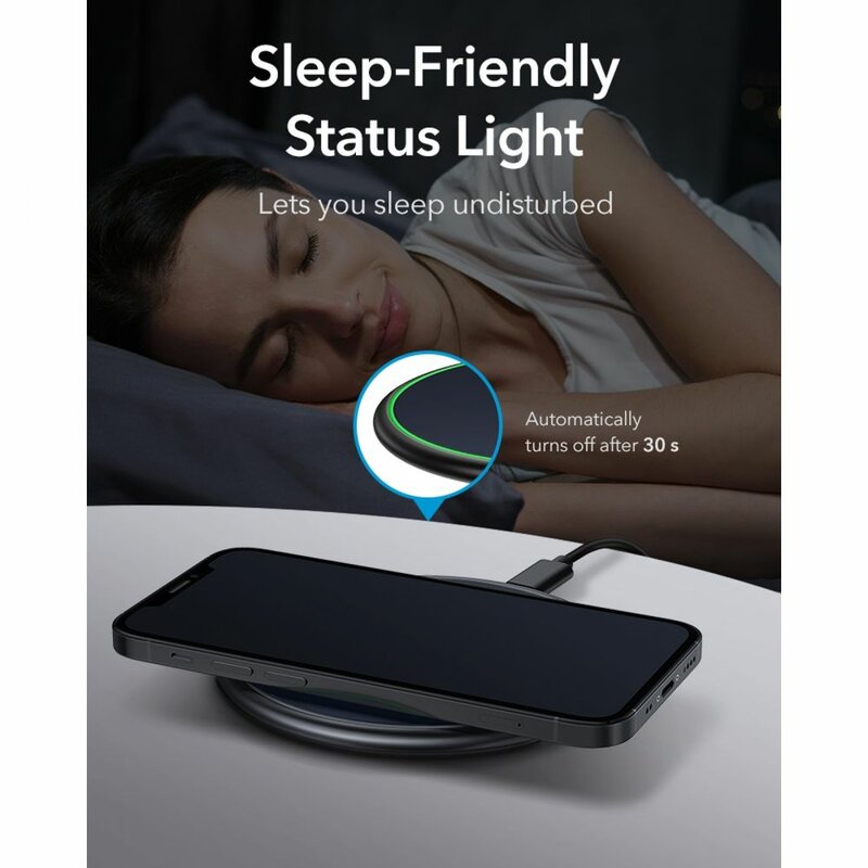 ESR - Wireless Charger HaloLock - MagSafe Compatible with Cable Type-C, 10W, 1m - Midnight Blue