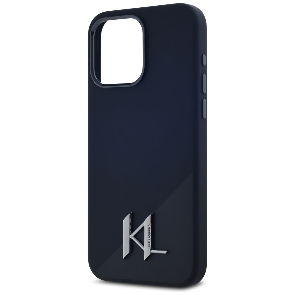 Karl Lagerfeld - Silicone MagSafe (KLHMP15LSCMKMPCK) - iPhone 15 Pro - Shadow Metal Initial