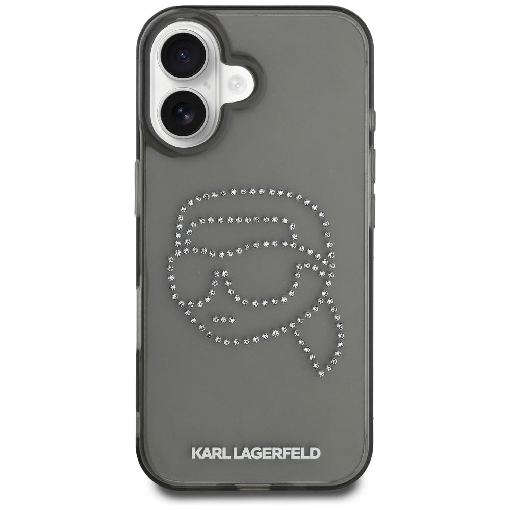 Karl Lagerfeld - IML Rhinestones (KLHCP16SHKHDCELK) - iPhone 16 - Karl Head