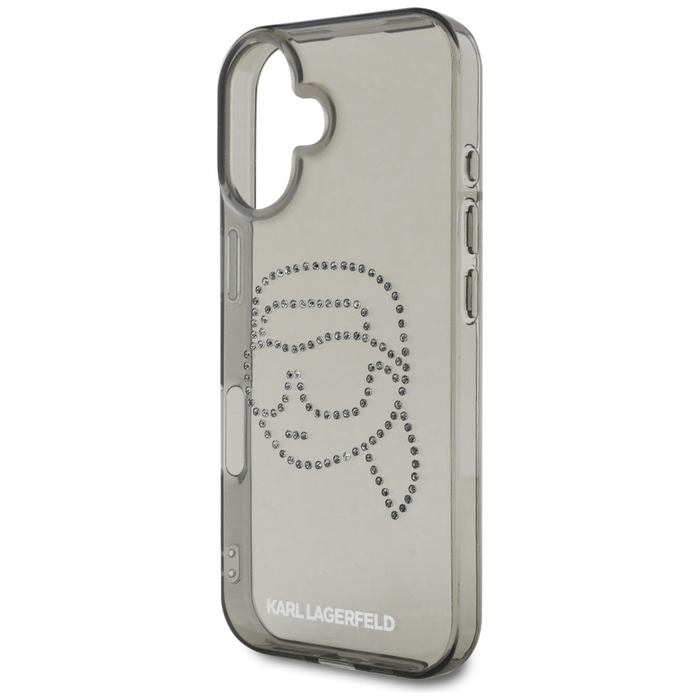 Karl Lagerfeld - IML Rhinestones (KLHCP16SHKHDCELK) - iPhone 16 - Karl Head