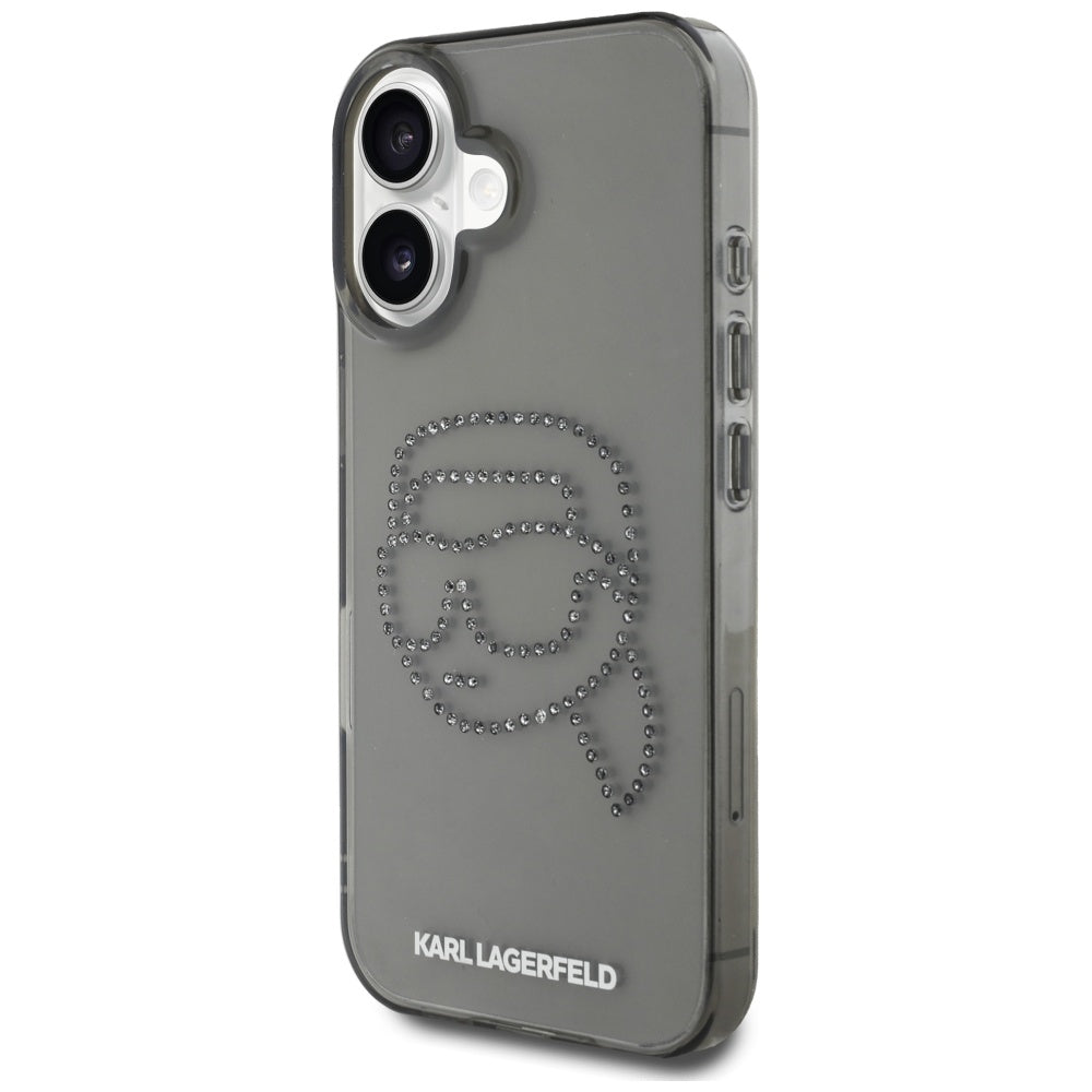 Karl Lagerfeld - IML Rhinestones (KLHCP16SHKHDCELK) - iPhone 16 - Karl Head
