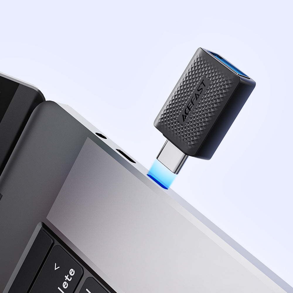 Acefast - Adapter (J1) - Type-C to USB 3.0, 5Gbps, Fast Charging, Data Transmission - Black