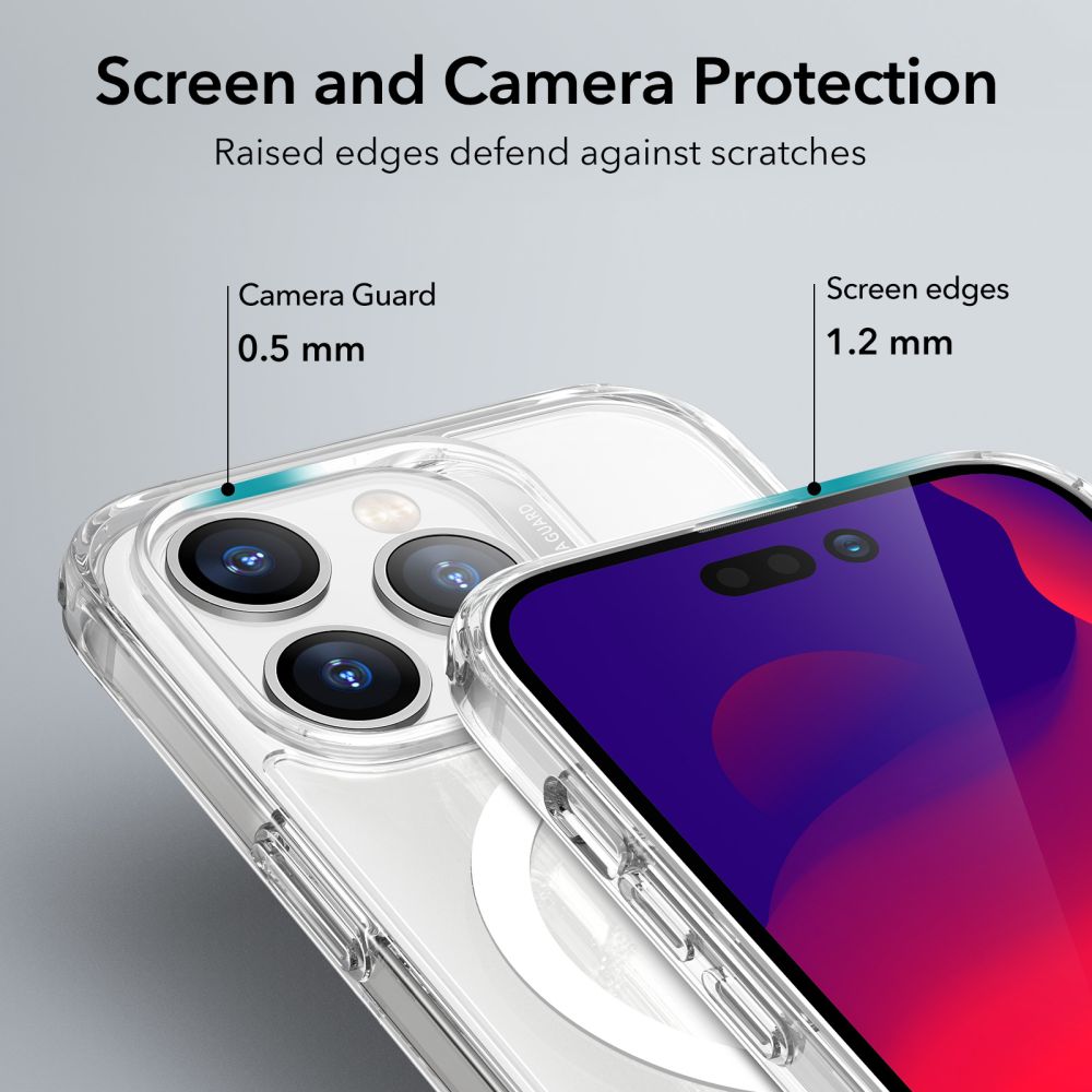 ESR - Classic Hybrid HaloLock - iPhone 14 Pro - Clear