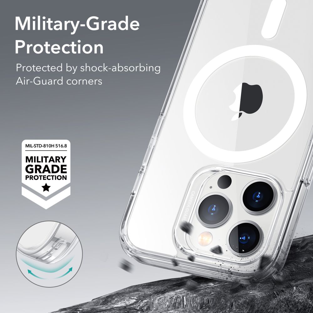 ESR - Classic Hybrid HaloLock - iPhone 14 Pro - Clear