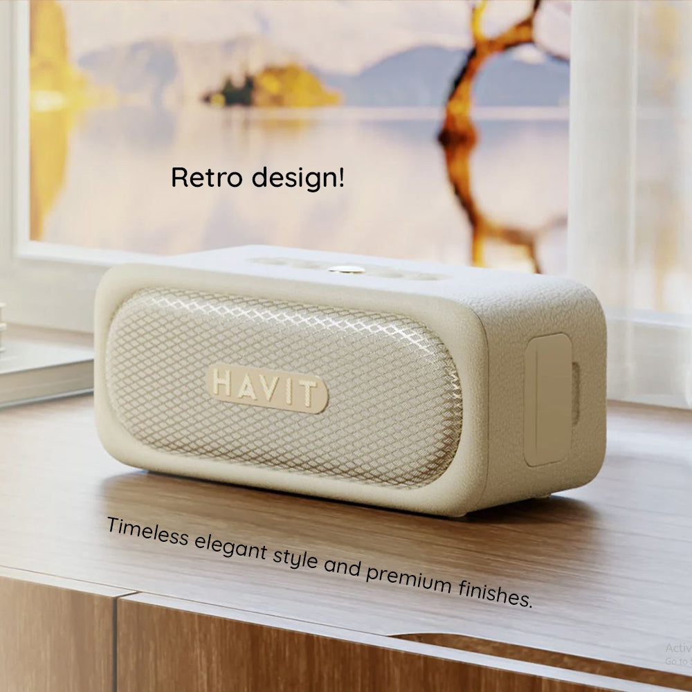 Havit - Wireless Speaker (SK905BT) - Type-C, Bluetooth 5.3, TWS, TF, AUX, Hands-Free Call, IPX7, 2000mAh - Black