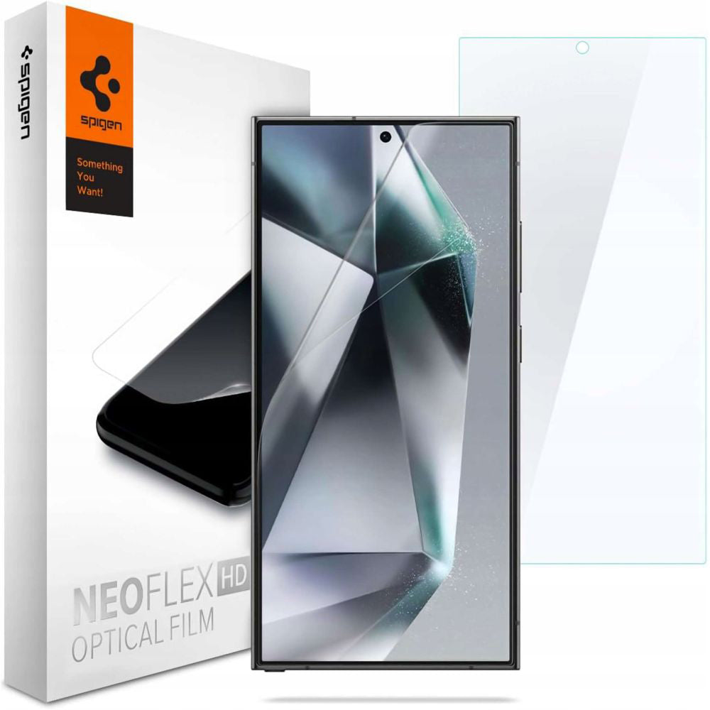 Spigen - (2 pack) Neo Flex HD (AFL07494) - Samsung Galaxy S24 Ultra - Clear