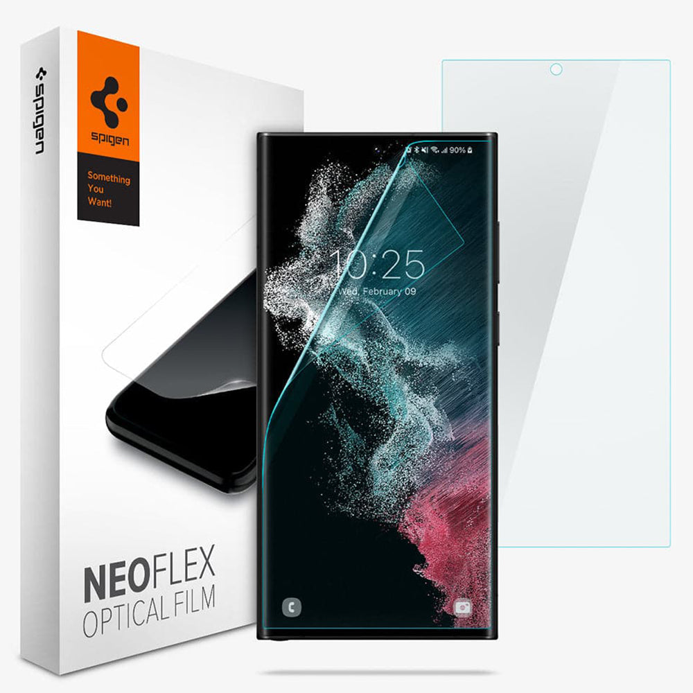 Spigen - (2 pack) Neo Flex (AFL04137) - Samsung Galaxy S22 Ultra - Clear