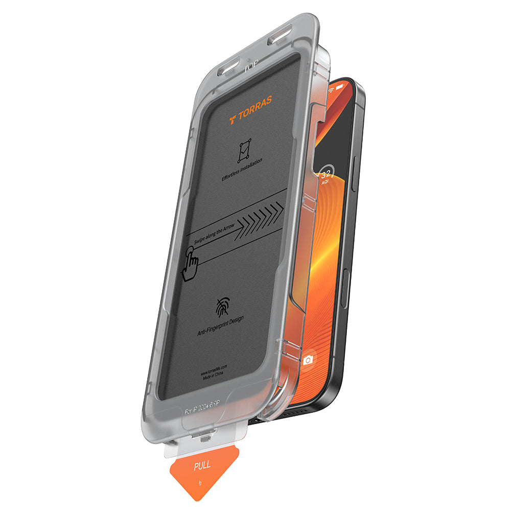 Torras - GlassGo Install Master Privacy - iPhone 16 Plus - Black