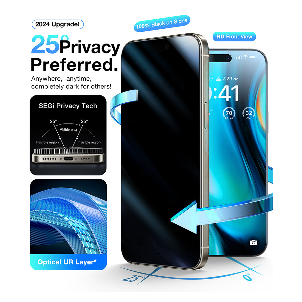 Torras - GlassGo Install Master Privacy - iPhone 16 Plus - Black