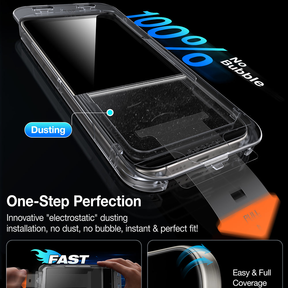 Torras - GlassGo Install Master Privacy - iPhone 16 Pro - Black
