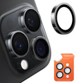 Torras Folie de protectie Torras Lensguard Camera compatibil cu iPhone 16 Pro / iPhone 16 Pro Max, Negru