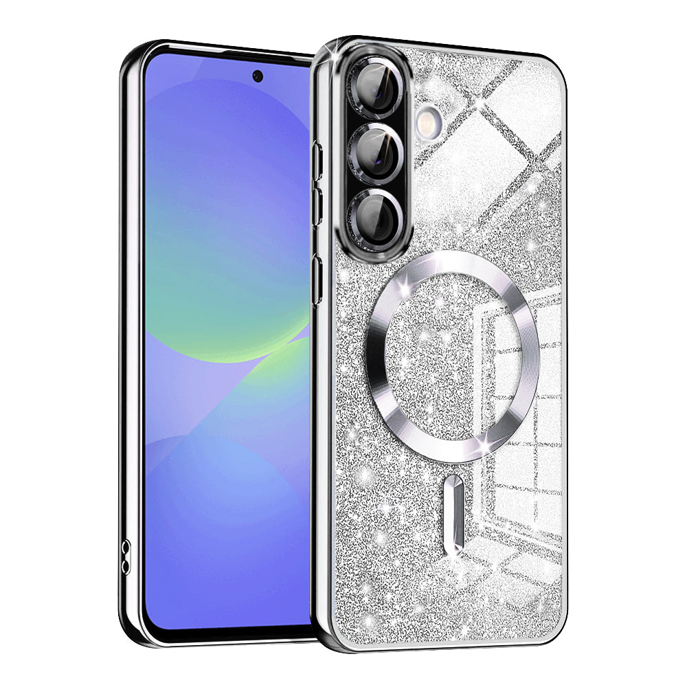TechSuit Husa de protectie Techsuit Luxury Glitter MagSafe compatibil cu Samsung Galaxy A36 5G / A56 5G, Argintiu