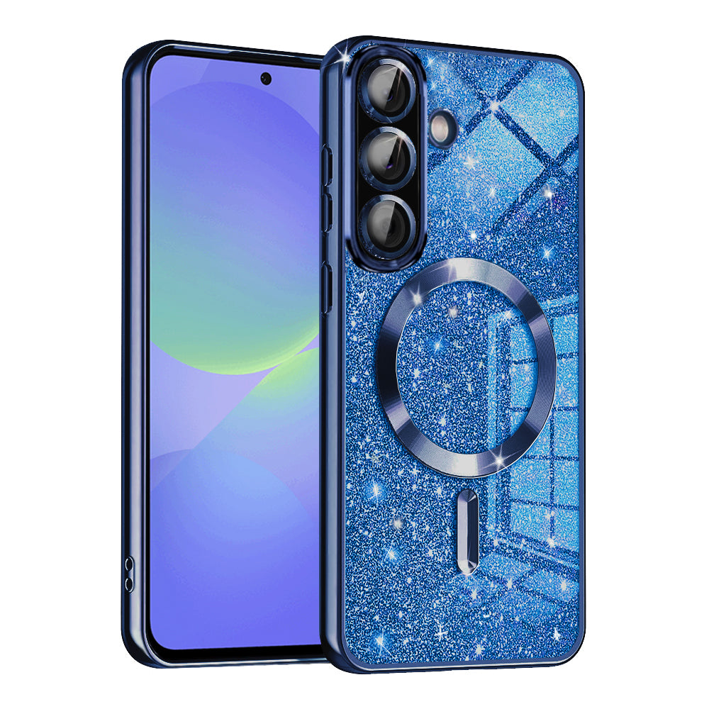 Techsuit - Luxury Glitter MagSafe - Samsung Galaxy A36 5G / A56 5G - Deep Blue