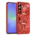 TechSuit Husa de protectie Techsuit Luxury Glitter MagSafe compatibil cu Samsung Galaxy A36 5G / A56 5G, Rosu