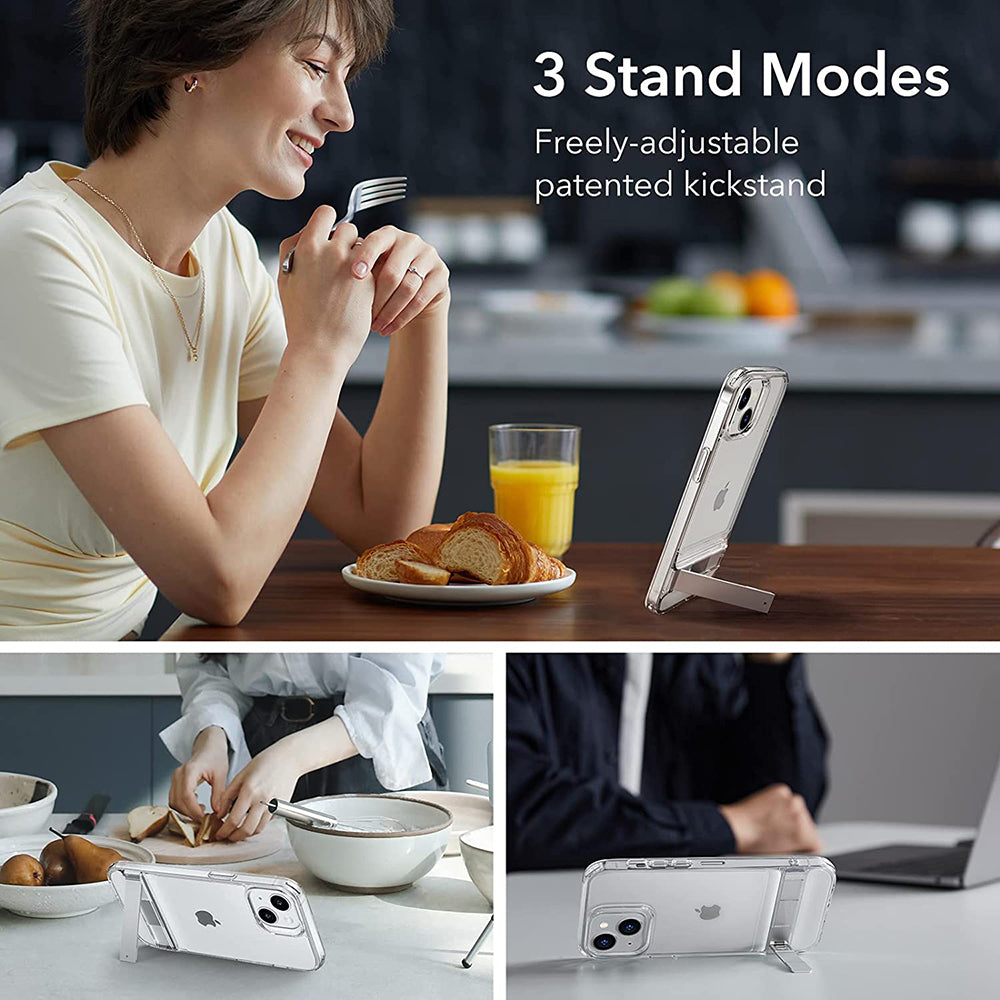 ESR - Air Shield Boost Kickstand - iPhone 14 Plus - Clear