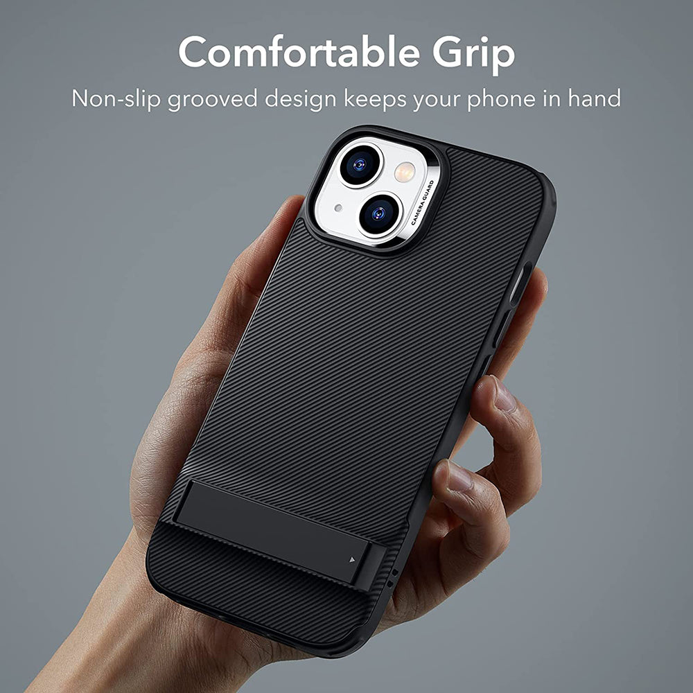ESR - Air Shield Boost Kickstand - iPhone 14 Plus - Translucent Black