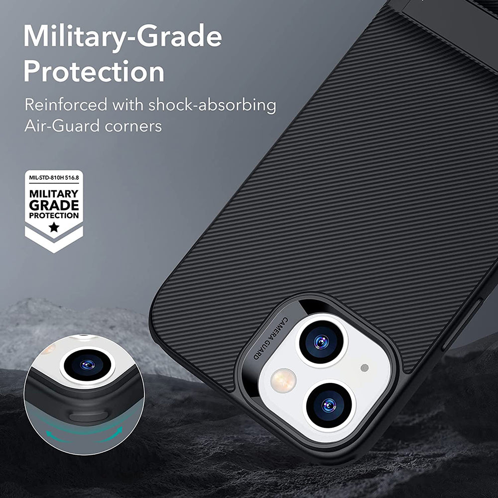 ESR - Air Shield Boost Kickstand - iPhone 14 Plus - Translucent Black