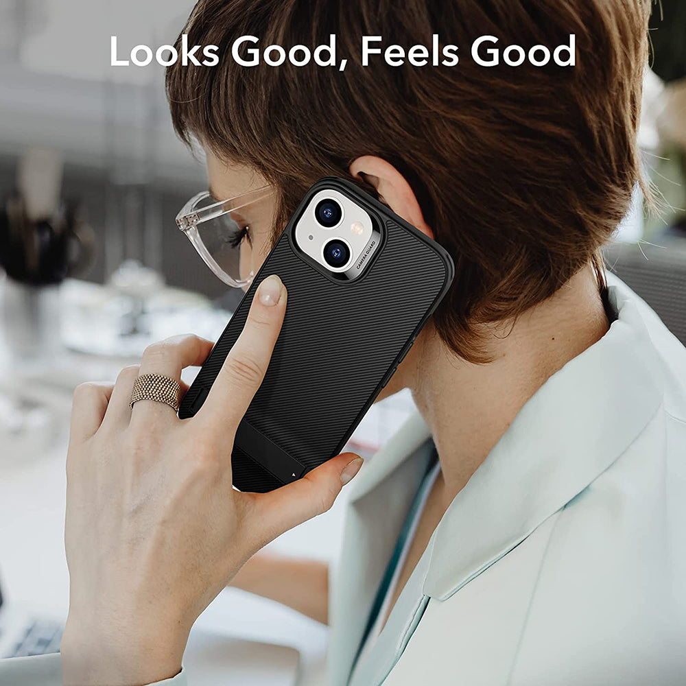 ESR - Air Shield Boost Kickstand - iPhone 14 Plus - Translucent Black