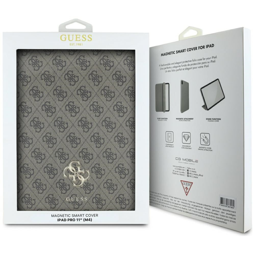 Guess - Magnetic 4G Big Logo (GUFC11PM24PS4SGW) - iPad Pro 11 (2024) / iPad Pro 11 (2025) - Brown