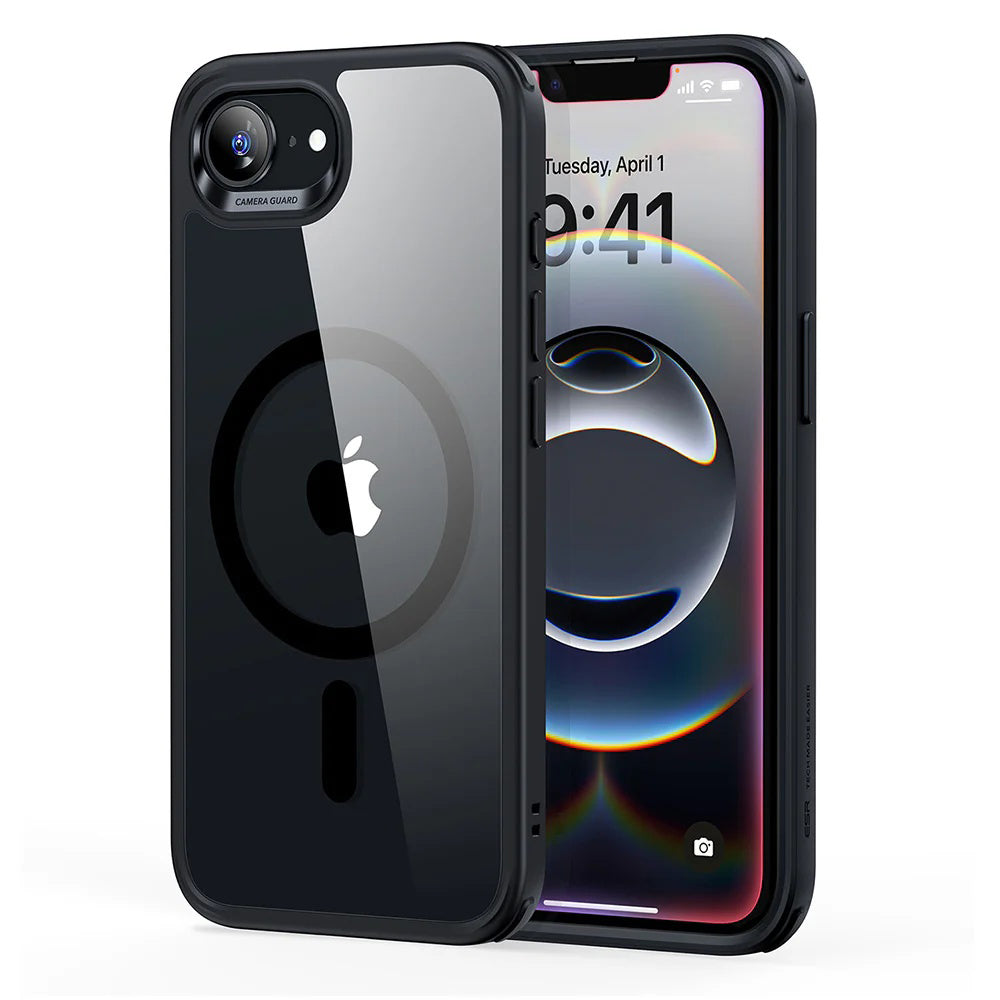 ESR Husa de protectie ESR Classic Hybrid HaloLock compatibil cu iPhone 16e / iPhone 17e, Transparent / Black
