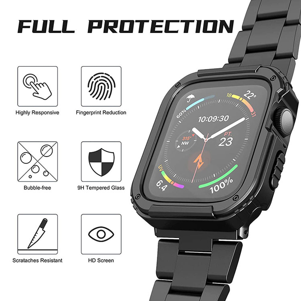 Lito - Watch Armor 360 Case + Screen Protector - Apple Watch 1 / 2 / 3 (38mm) - Blue