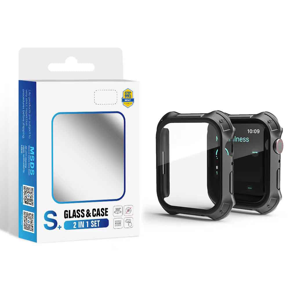 Lito - Watch Armor 360 Case + Screen Protector - Apple Watch 1 / 2 / 3 (38mm) - Blue