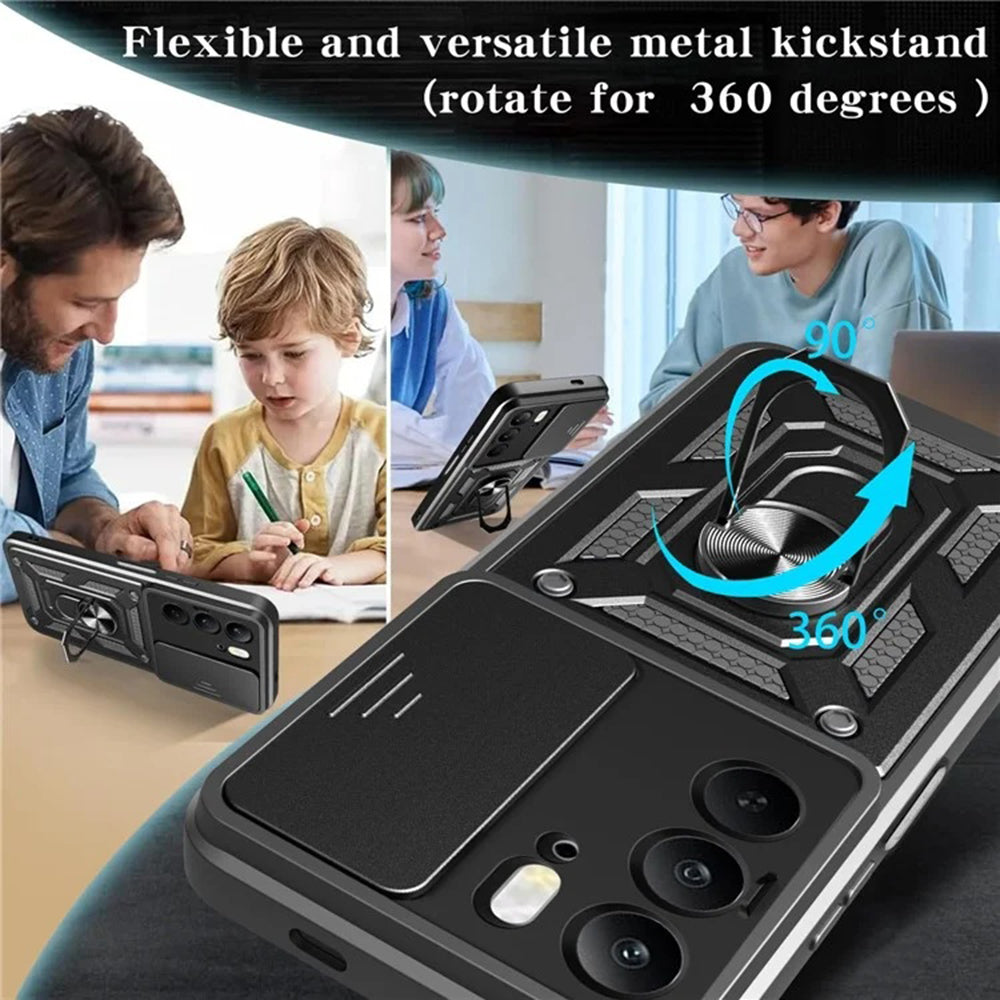 TechSuit Husa de protectie Techsuit CamShield Series compatibil cu Realme C75 / Realme 14x, Negru – imagine 3