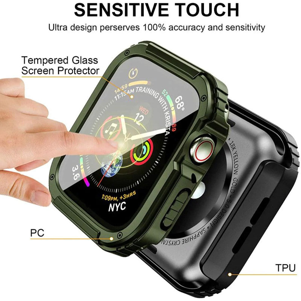 Lito - Watch Armor 360 Case + Screen Protector - Apple Watch 1 / 2 / 3 (38mm) - Green