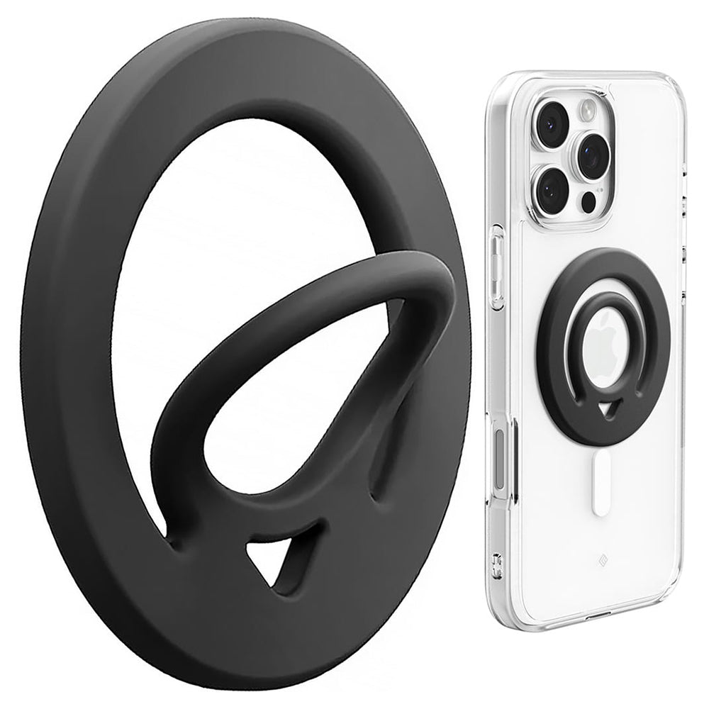 Spigen Suport Spigen Phone Ring Dual Pop MagSafe (AMP08886), with Flexible Finger Loop Grip, Dual Magnetic, Silicone, Ne