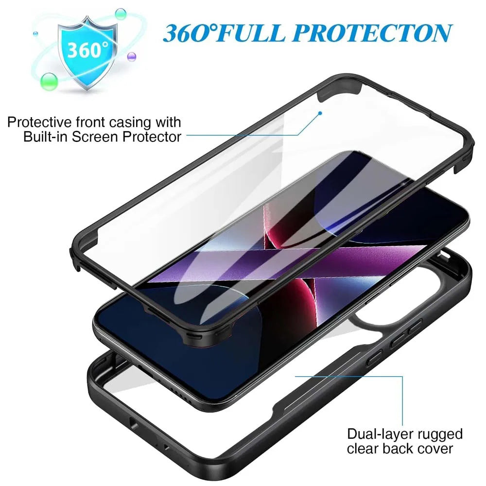 Techsuit - ColorVerse 360 Series + Screen Protector - Xiaomi Poco X7 Pro - Purple