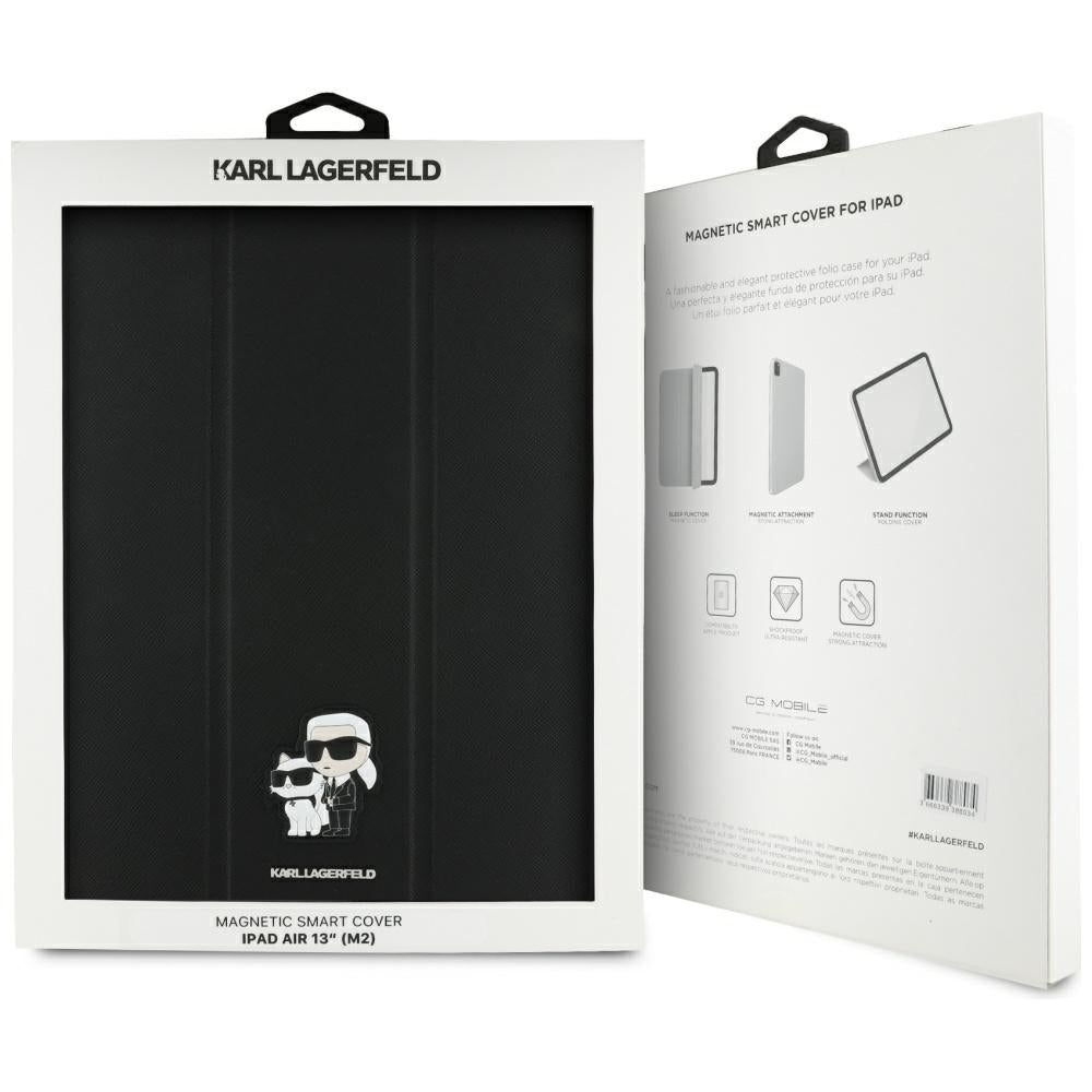 Karl Lagerfeld - Saffiano Magnetic Karl &Choupette (KLFC13RM24SAKCK) - iPad Air 13 (2024 / 2025 / 2026) - Black