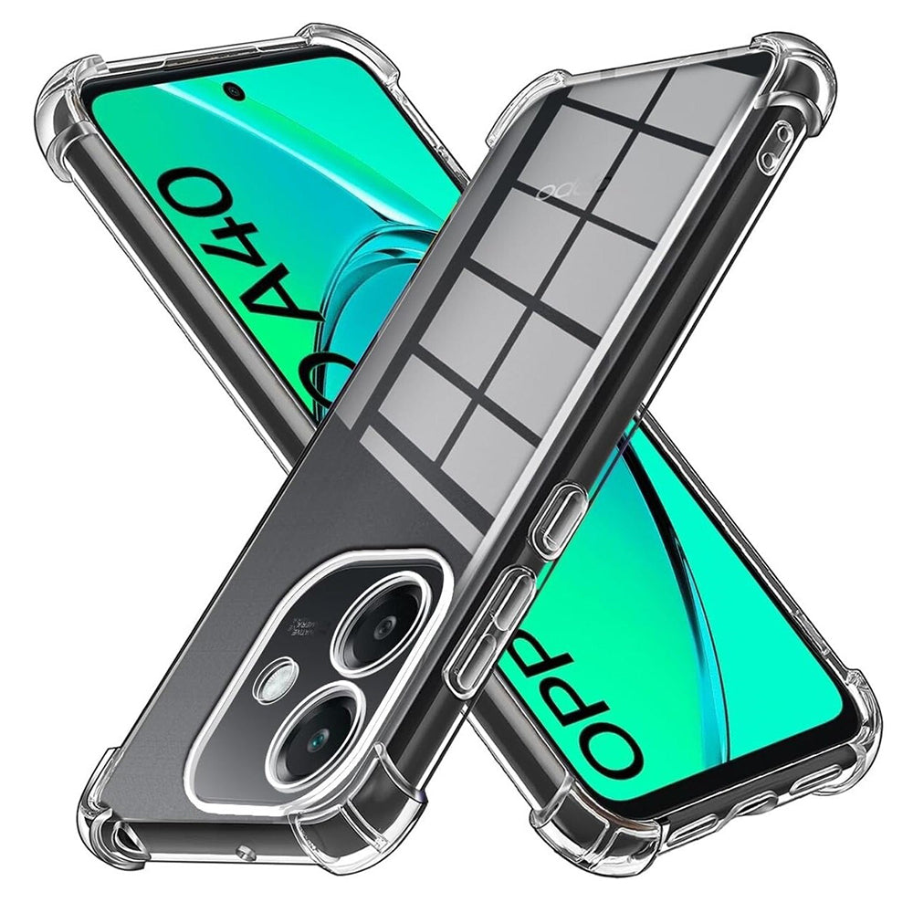 Techsuit - Shockproof Clear Silicone - Oppo A40 4G - Clear