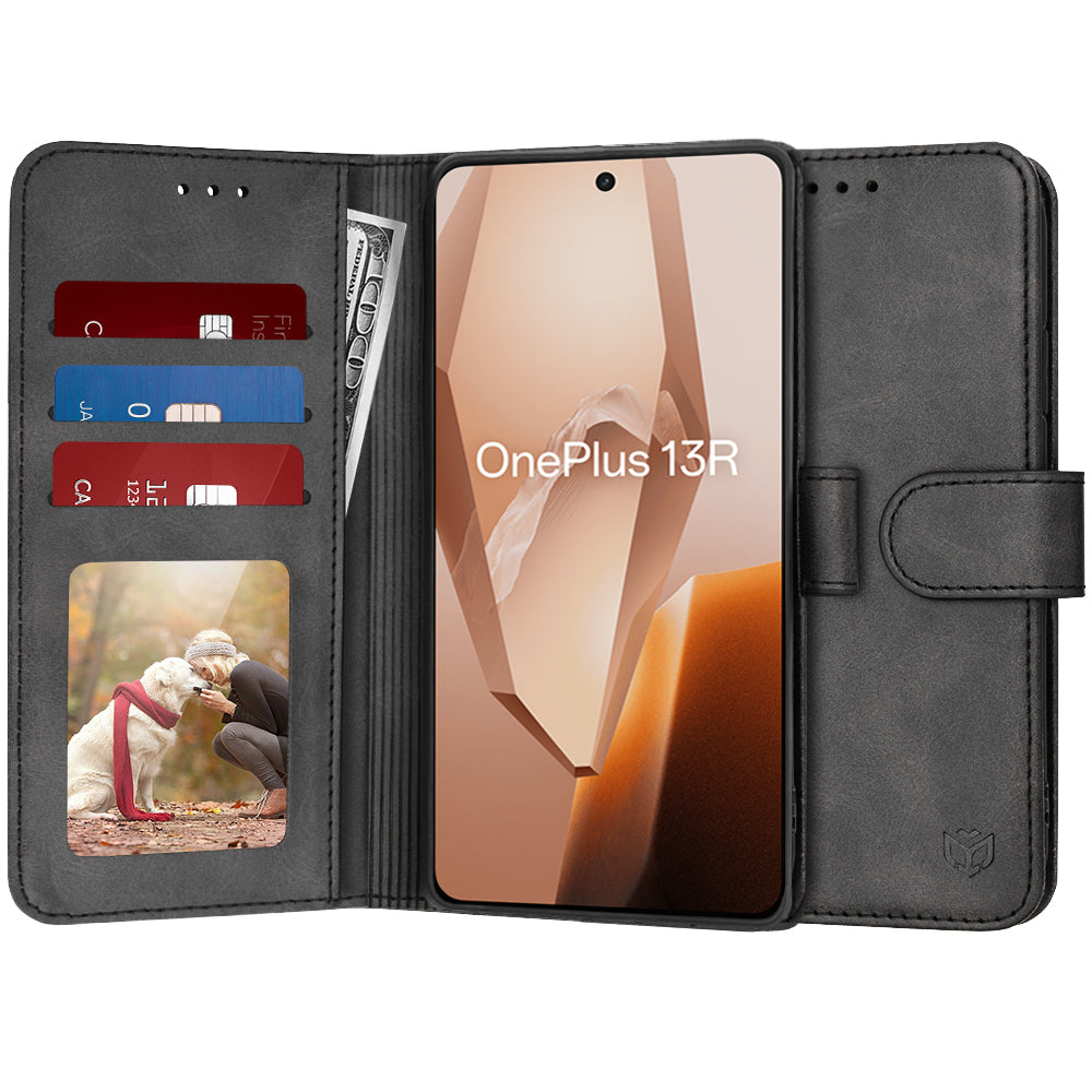Techsuit - Diary Book - OnePlus 13R - Black