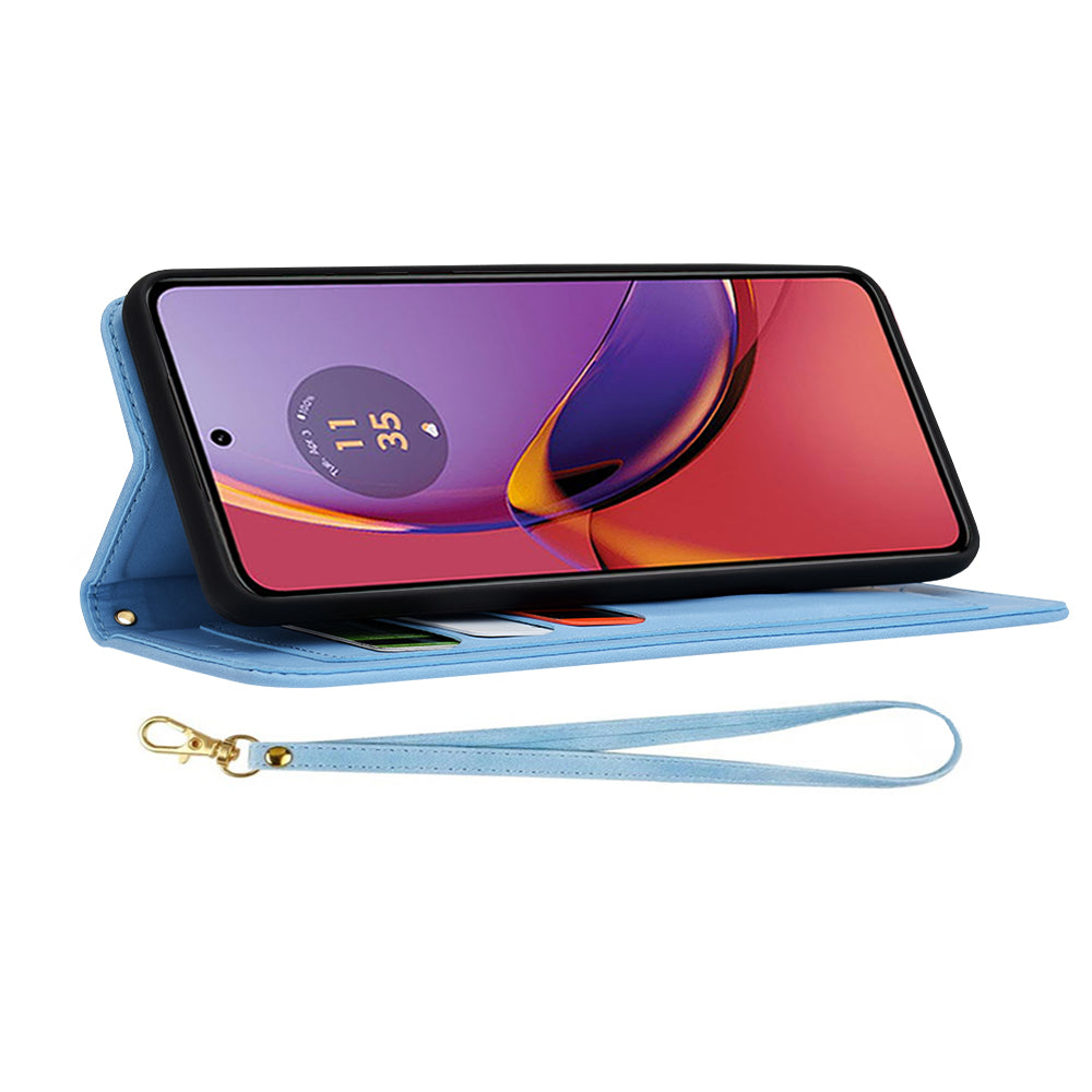 Techsuit - FlipCraft - Motorola Moto G84 - Vibrant Blue