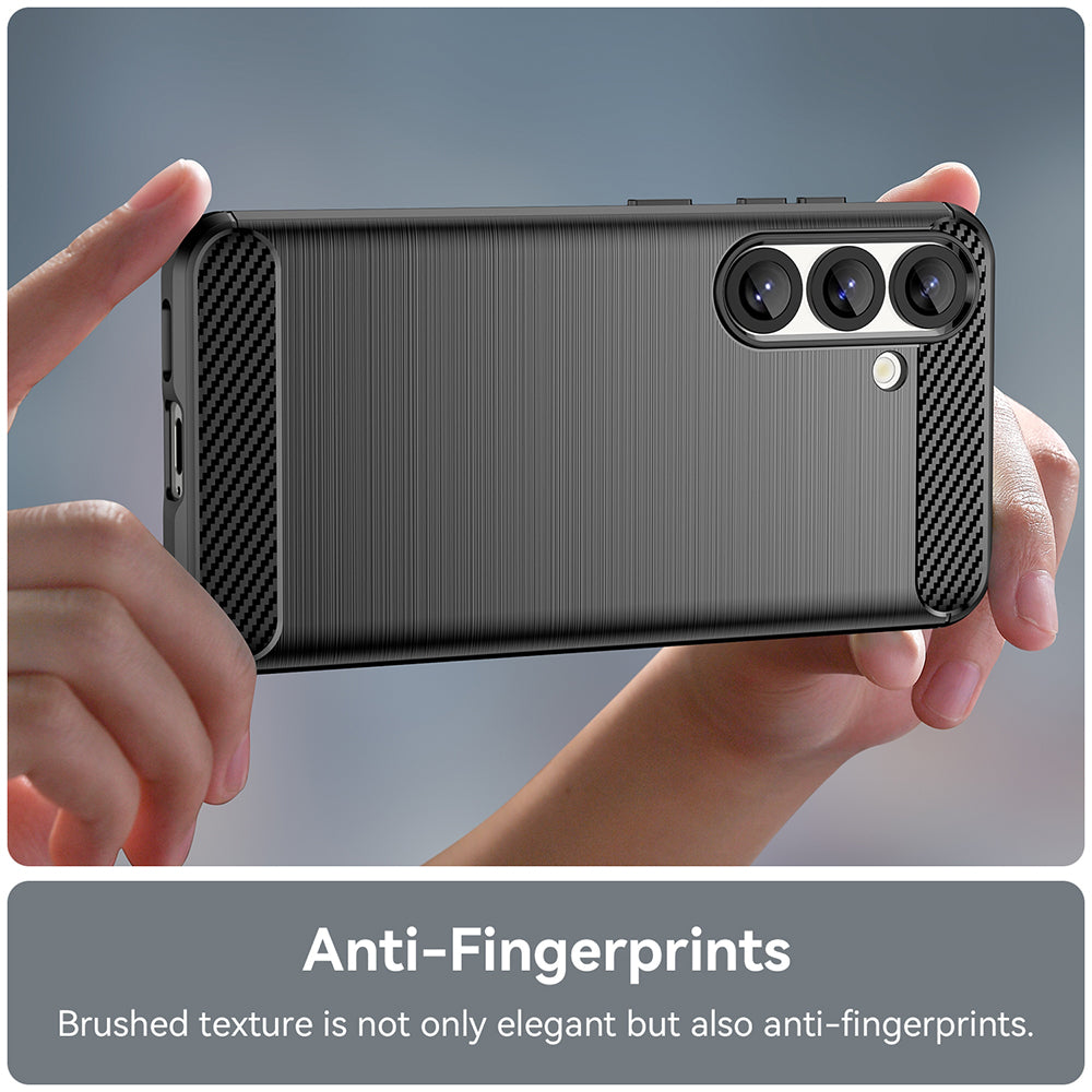 Techsuit - Carbon Silicone - Samsung Galaxy S25 Edge - Black