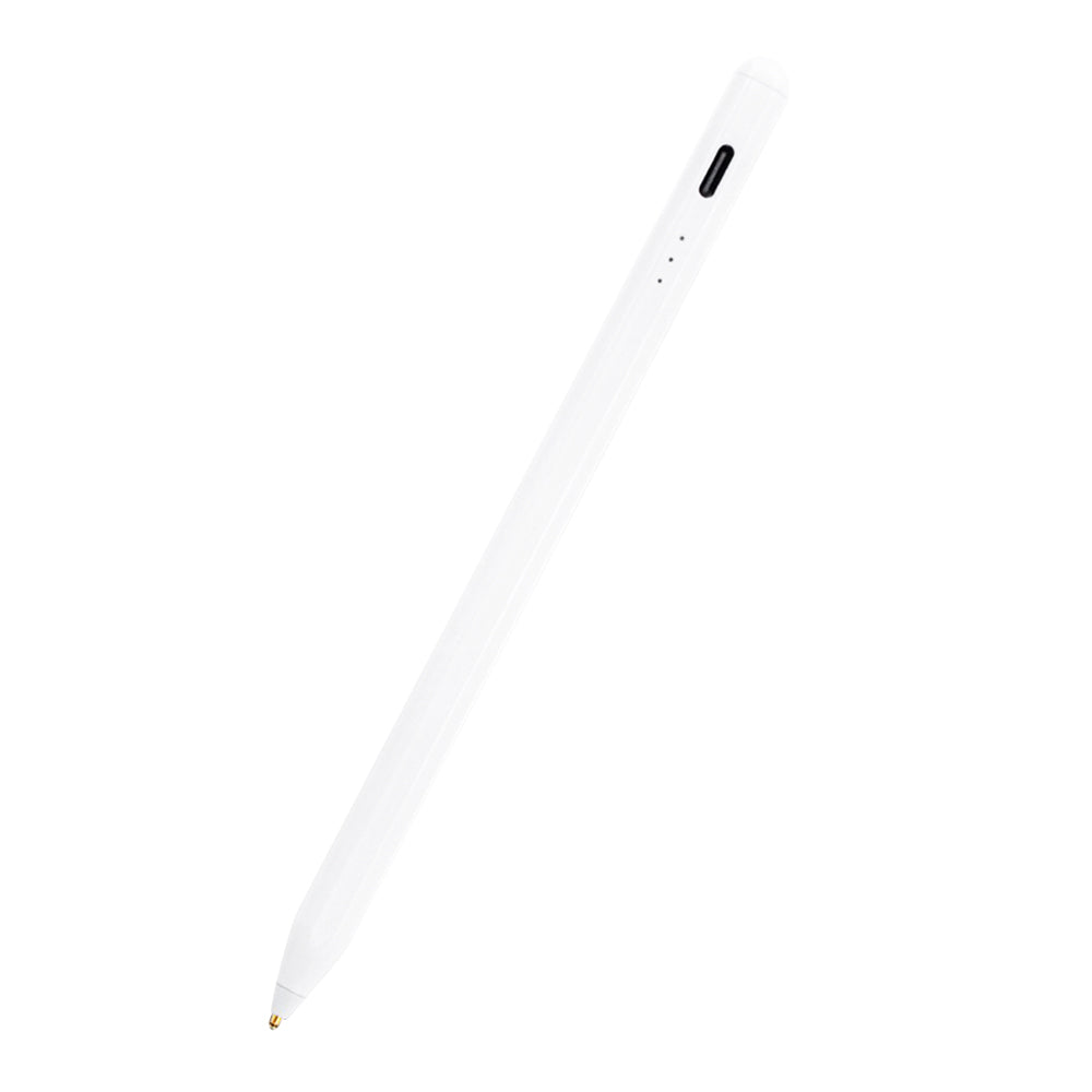 Techsuit - Stylus Pen (S3) - for Phones and Tablets, Universal, Active, Type-C, Fast Charging, 130mAh - White