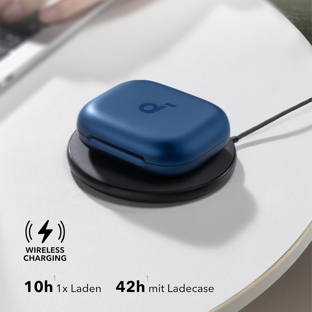 Anker - Wireless Earbuds SoundCore AeroFit 2 (A3874G31) - for Sport, with Microphone, Bluetooth, Waterproof, Hi-Res - Bl