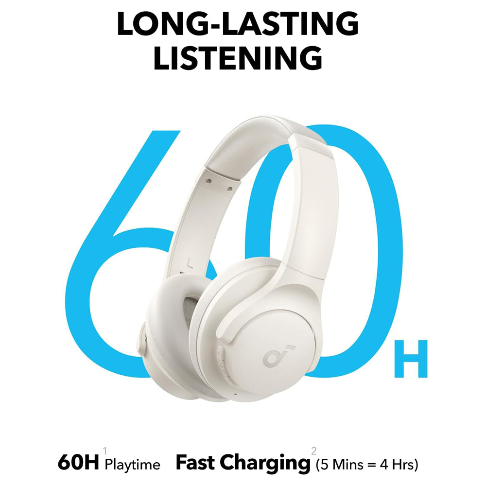 Anker - Wireless Headphones SoundCore Q11i (A3005G21) - with Deep Bass, 60H Playtime, Hi-Res Audio, Multipoint, EQ - Whi