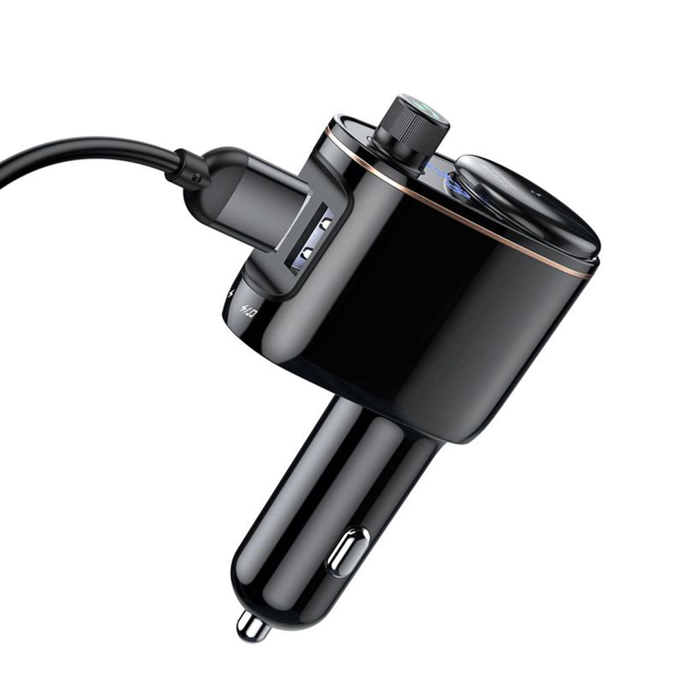 Baseus - Car MP3 Player S-06 (CCHC000001) - Bluetooth FM Transmitter, USB, Cigarette Lighter Socket, Display, 12-24V - B