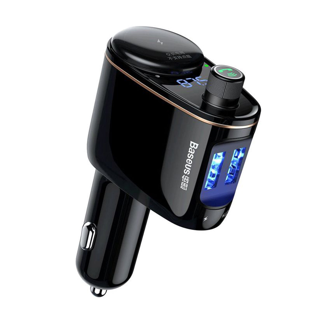 Baseus - Car MP3 Player S-06 (CCHC000001) - Bluetooth FM Transmitter, USB, Cigarette Lighter Socket, Display, 12-24V - B