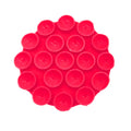 Techsuit - Phone Holder (SR-CUP) - Suction Pad for Selfies, Silicone, Adhesive Mount, Round Shape - Red