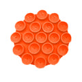 Techsuit - Phone Holder (SO-CUP) - Suction Pad for Selfies, Silicone, Adhesive Mount, Round Shape - Orange